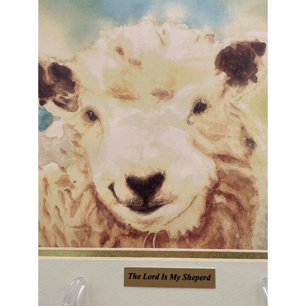 The Lord Is My Shepherd Lamb Watercolor Print By Pat Kell 14 x 11